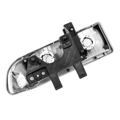 Chrome Headlights Assembly & Bumper Lamps For 1998-2004 Chevy S10 Pickup Blazer LH+RH