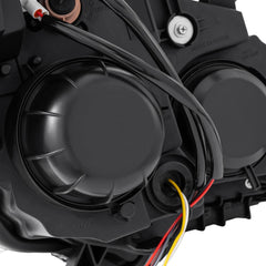 Chrome Headlights Assembly For 2016-2017 Chevy Equinox Halogen w/ Clear Lens Amber Corner LH+RH