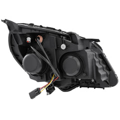 Chrome Headlights Assembly For 2016-2017 Chevy Equinox Halogen w/ Clear Lens Amber Corner LH+RH