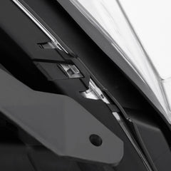 Chrome Headlights Assembly For 2016-2017 Chevy Equinox Halogen w/ Clear Lens Amber Corner LH+RH