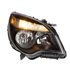 Black Projector Headlights Assembly Clear Reflector Headlamps For 2010-2015 Chevrolet Equinox LTZ LH+RH