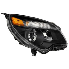 Black Projector Headlights Assembly Clear Reflector Headlamps For 2010-2015 Chevrolet Equinox LTZ LH+RH