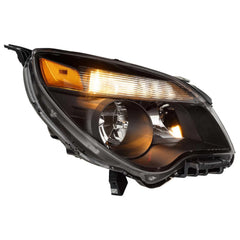 Black Projector Headlights Assembly Clear Reflector Headlamps For 2010-2015 Chevrolet Equinox LTZ LH+RH