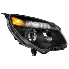Black Projector Headlights Assembly Clear Reflector Headlamps For 2010-2015 Chevrolet Equinox LTZ LH+RH