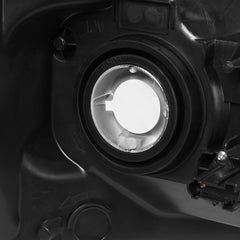 Headlight Assembly Compatible with 2006-2008 Dodge Ram 1500, 2006-2009 Dodge Ram 2500/3500 Replacement Headlamp with Black Housing/Smoke Lens/Amber Reflector