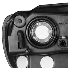 Black Housing Headlights Assembly Amber Corner For 1999-2004 Jeep Grand Cherokee 2pcs