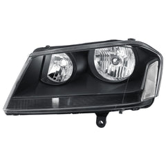 Black Housing Headlights Assembly For 2008-2014 Dodge Avenger R/T SE SXT w/ Clear Lens Clear Corner LH+RH