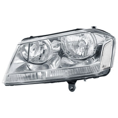 Chrome Headlights Assembly For 2008-2014 Dodge Avenger w/ Clear Lens Clear Corner LH+RH