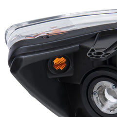 Black Housing Headlight Assembly For 2009-2020 Dodge Journey w/ Clear Lens Amber Reflector LH+RH