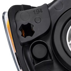 Black Housing Headlights Amber Reflector For 2011-2013 Jeep Grand Cherokee 2011-2017 Jeep Compass LH+RH