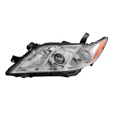 Chrome Housing Headlights Assembly w/ Amber Reflector For 2007-2009 Toyota Camry 2pcs