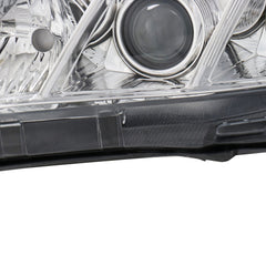 Chrome Housing Headlights Assembly w/ Amber Reflector For 2007-2009 Toyota Camry 2pcs