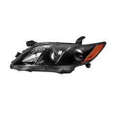 Black Housing Clear Lens Amber Corner Headlights Assembly For 2007-2009 Toyota Camry 2pcs