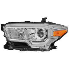 Chrome Housing Headlights Assembly w/LED DRL For 2016-2021 Toyota Tacoma 2pcs