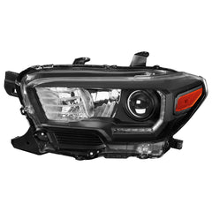 Black Housing Headlights Assembly w/ LED DRL For 2016-2021 Toyota Tacoma 2pcs