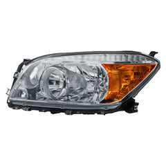 Chrome Housing Headlights Assembly For 2006-2008 Toyota RAV4 w/ Clear Lens Amber Corner LH+RH