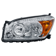 Chrome Housing Headlights Assembly For 2006-2008 Toyota RAV4 w/ Clear Lens Amber Corner LH+RH