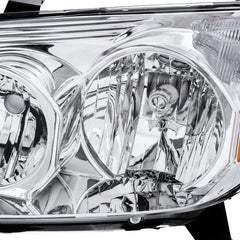 Chrome Housing Clear Lens Headlights Assembly For 2003-2005 Toyota 4Runner LH+RH