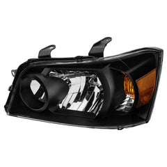 Black Housing Headlights Assembly For 2004-2006 Toyota Highlander 2.4L 3.3L LH+RH