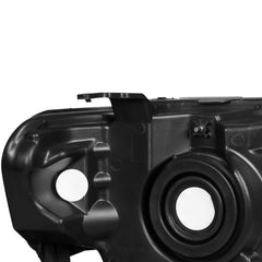 Black Housing Headlights Assembly w/Amber Reflector For 2008-2012 Ford Escape 2pcs