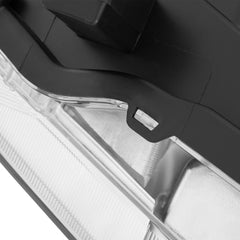 Chrome Headlights Assembly For 2009-2021 Nissan Frontier Front Lamps w/ Clear Lens Amber Corner LH+RH