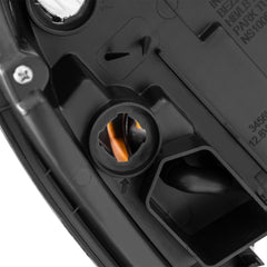 Black Headlights Assembly For 2001-2004 Nissan Frontier Halogen w/ Clear Lens Clear Corner LH+RH