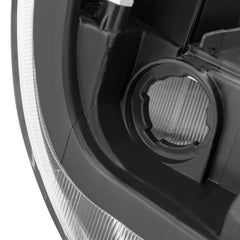 Black Headlights Assembly For 2001-2004 Nissan Frontier Halogen w/ Clear Lens Clear Corner LH+RH