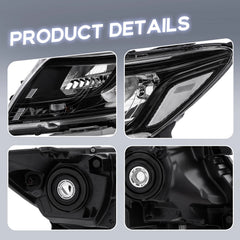 Black Headlights Assembly For 2013-2016 Nissan Pathfinder SL 2.5L 3.5L Platinum LH+RH