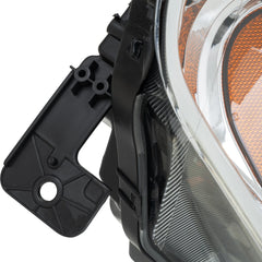 Chrome Headlights Assembly For 2006-2014 Honda Ridgeline Front Lamps w/ Clear Lens Amber Corner LH+RH