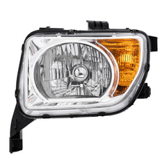 Chrome Headlights Assembly w/ Amber Corner For 2003-2008 Honda Element 2.4L LH+RH