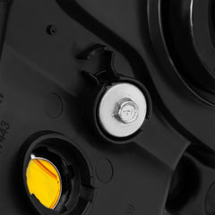 Black Housing Headlights Assembly w/ Amber Corner For 2003-2008 Honda Element EX 2.4L LH+RH