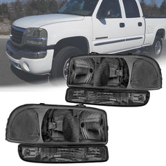 Headlights For 1999-2006 GMC Sierra 1500/2500/3500 2000-2006 Yukon XL Pair