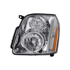 Chrome Headlights Assembly For 2007-2014 GMC Yukon Denali XL W/ Clear Lens Amber Corner LH+RH