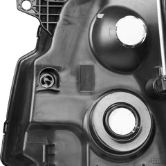 Black Housing Headlights Assembly w/ Amber Corner For 2007-2014 GMC Yukon Denali XL LH+RH
