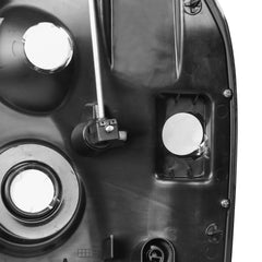 Black Housing Headlights Assembly w/ Amber Corner For 2007-2014 GMC Yukon Denali XL LH+RH