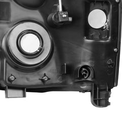 Black Housing Headlights Assembly w/ Amber Corner For 2007-2014 GMC Yukon Denali XL LH+RH