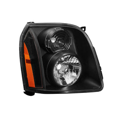 Black Housing Headlights Assembly w/ Amber Corner For 2007-2014 GMC Yukon Denali XL LH+RH