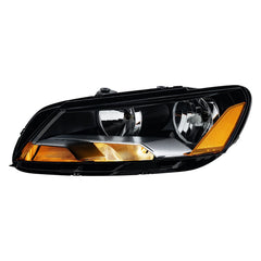 Black Headlight Assembly Amber Corner For 2012-2015 Volkswagen Passat Halogen LH+RH
