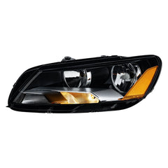 Black Headlight Assembly Amber Corner For 2012-2015 Volkswagen Passat Halogen LH+RH