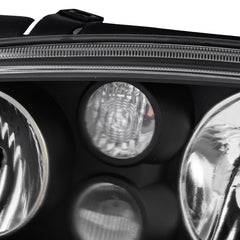 Black Housing Headlight Assembly For 1999-2006 Volkswagen Golf GTI MK4 1999-2002 VW Cabrio LH+RH