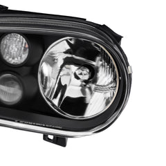 Black Housing Headlight Assembly For 1999-2006 Volkswagen Golf GTI MK4 1999-2002 VW Cabrio LH+RH