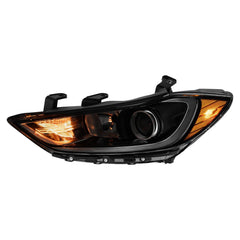 Black Projector Headlights Assembly For 2017-2018 Hyundai Elantra 2.0L w/o DRL LH+RH