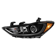 Black Projector Headlights Assembly For 2017-2018 Hyundai Elantra 2.0L w/o DRL LH+RH