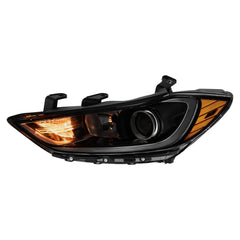 Black Projector Headlights Assembly For 2017-2018 Hyundai Elantra 2.0L w/o DRL LH+RH