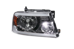 Chrome LED DRL Headlight Assembly w/ Turn Signal For 2004-2008 Ford F150 Mark LT LH+RH