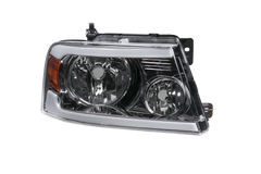 Chrome LED DRL Headlight Assembly w/ Turn Signal For 2004-2008 Ford F150 Mark LT LH+RH