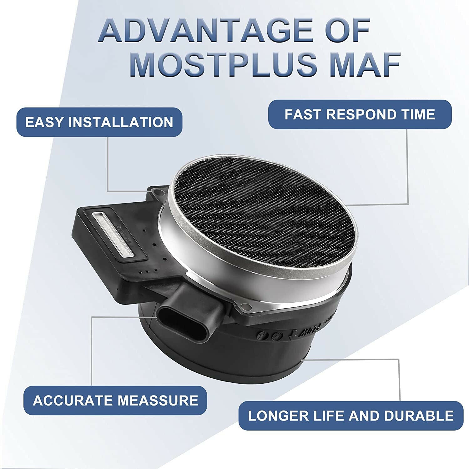 Mass Air Flow Sensor Meter MAF For Cadillac Chevy GMC Sierra Silverado 25318411 - Foto 6