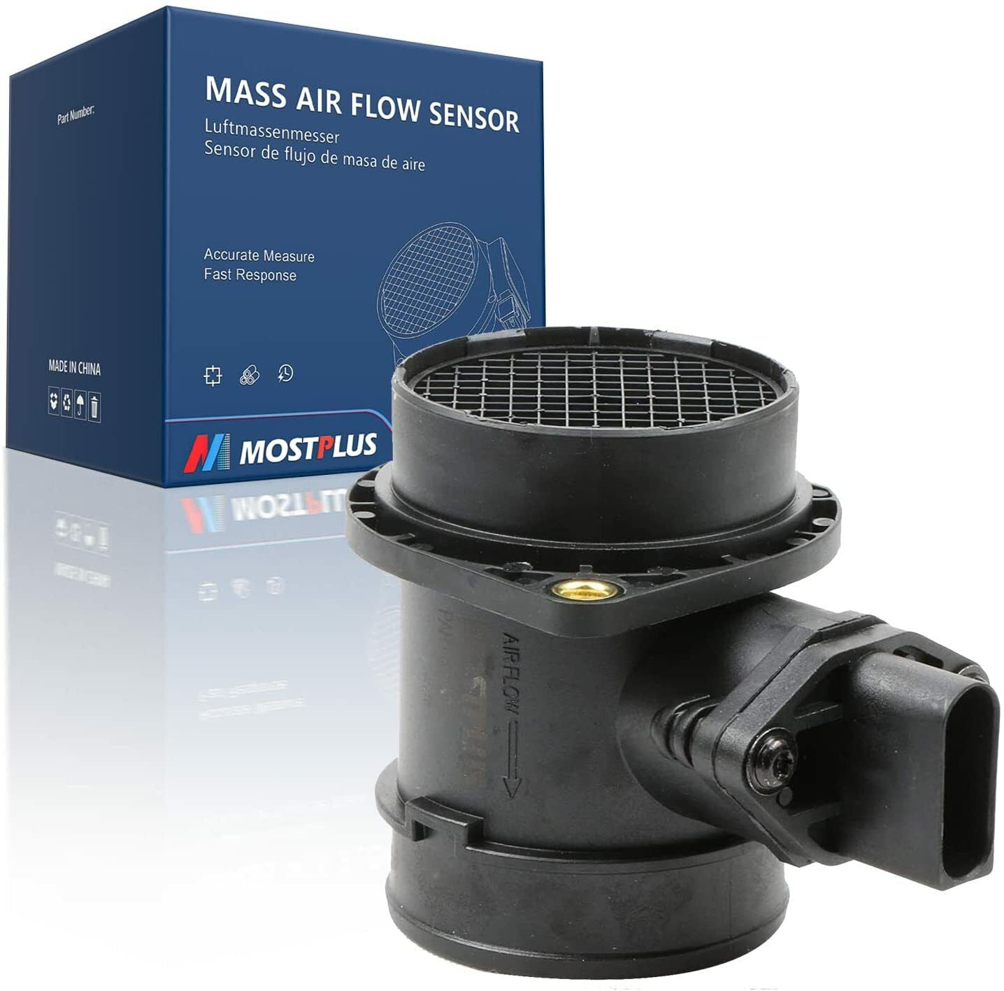 Mass Air Flow Sensor MAF For A4 TT Golf Jetta Passsat 1.8T 0280218063 06A906461L