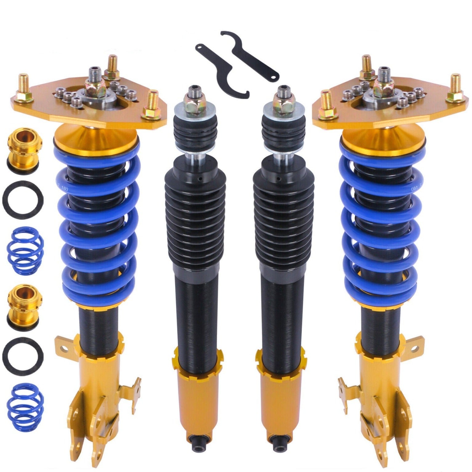 Adjustable Height Complete Coilovers Shock Struts For 2011-2016 Scion TC AGT20 Couple (Set of 4)