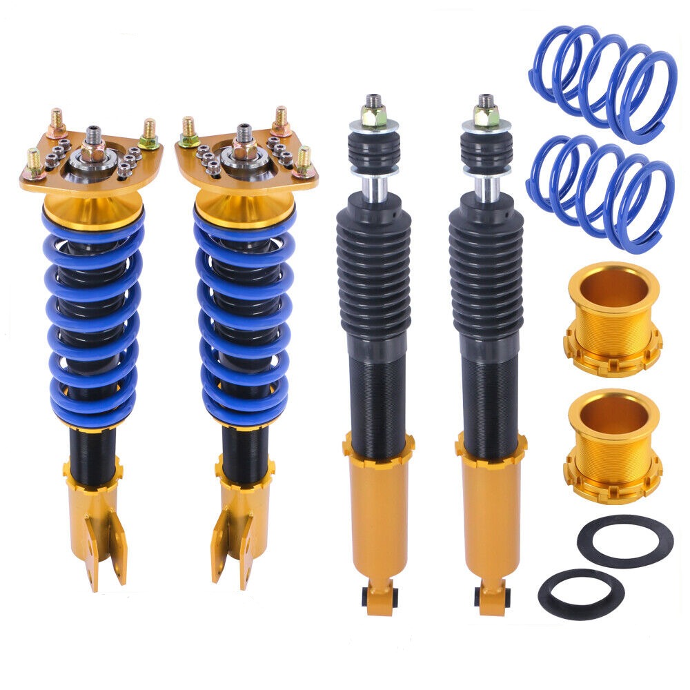 Adjustable Height Complete Coilover Shock Struts For 1994-2004 Ford Mustang (Set of 4)